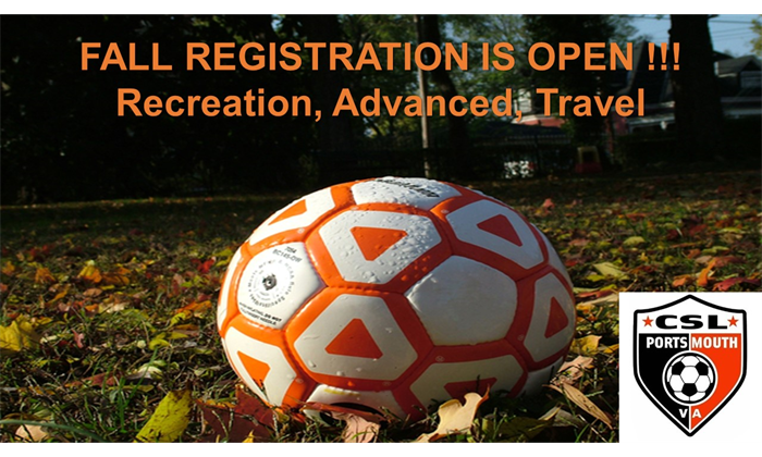 Fall Registration Is Open