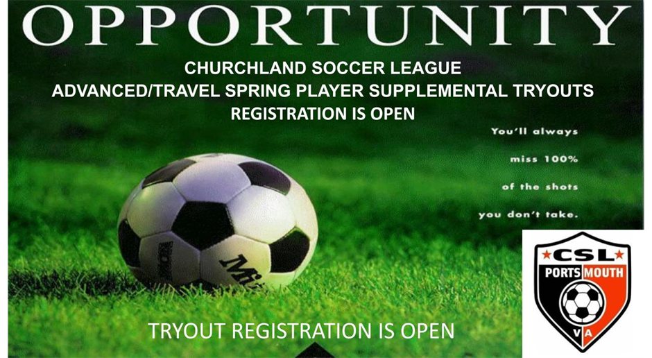 Registration is open for Supplemental Tryouts for Advanced/Travel Teams Call Back Tryouts