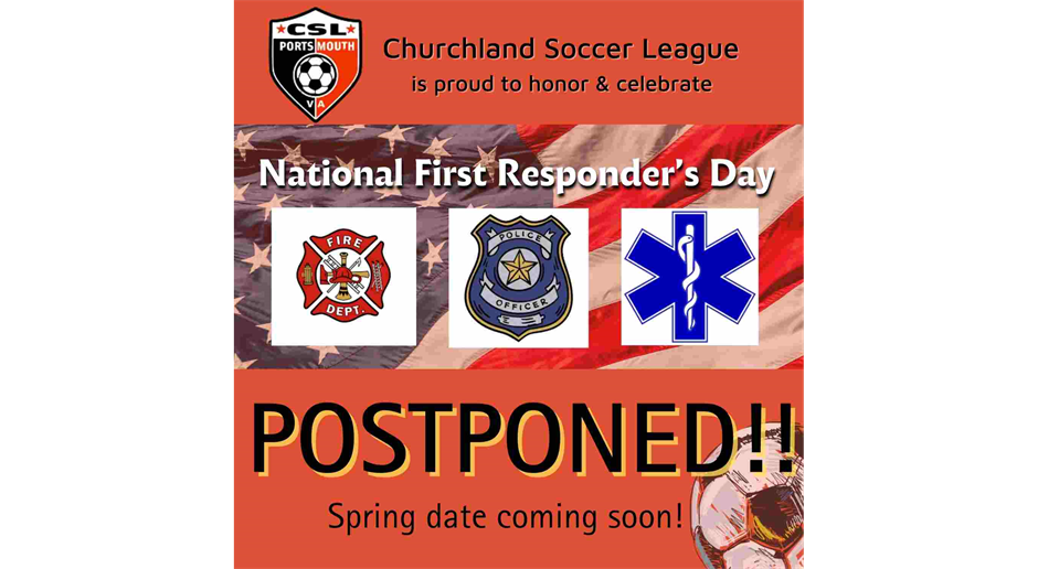 POSTPONED:  Join Us for National First Responders Day, October 11th