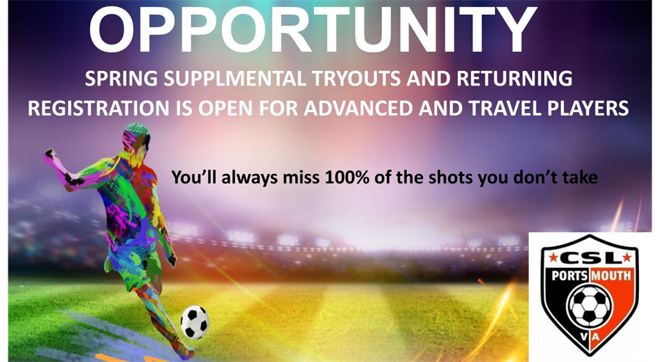 Spring 26 Supplemental Tryouts 
