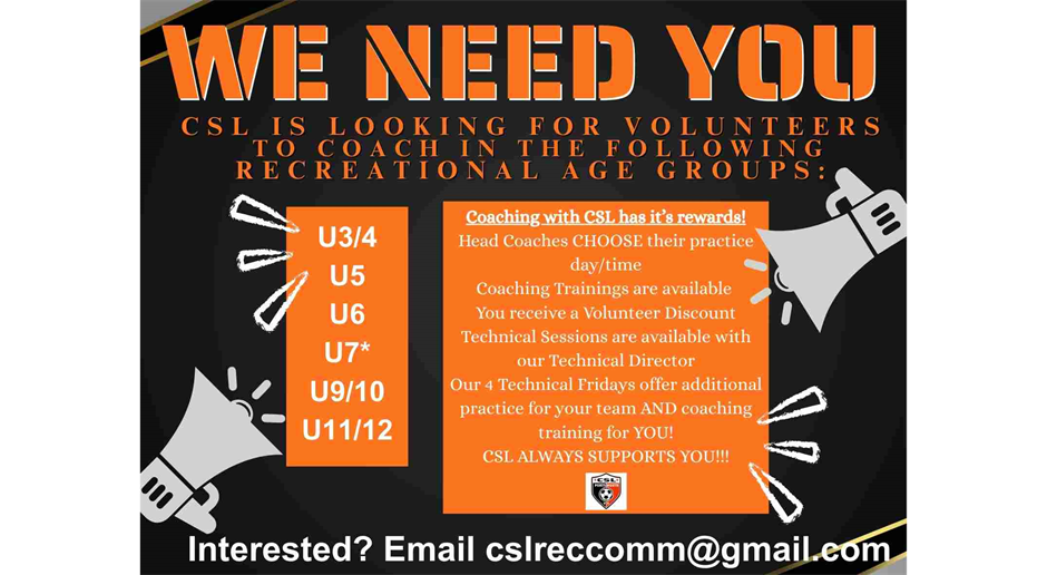 Recreation and Development Academy Spring 2026 is looking for Coaches 