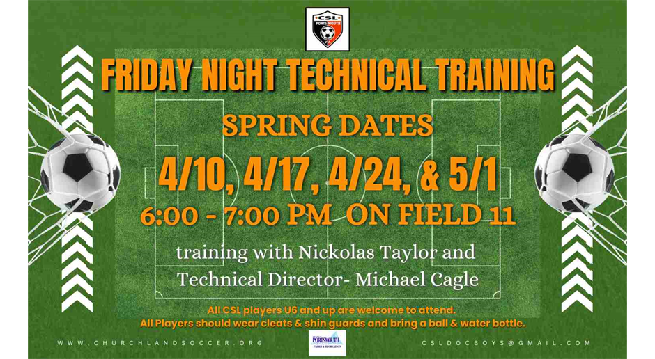 Technical Training Fridays 